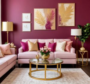 magenta rengi dekorasyon fikirleri